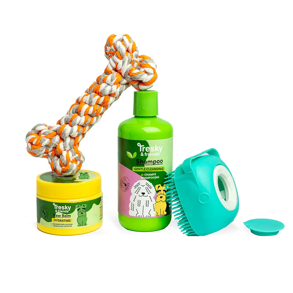 TRESKY & FRIENDS-CONJUNTO DE LIMPEZA PET 4 pcs.-DrShampoo - Perfumaria e Cosmética