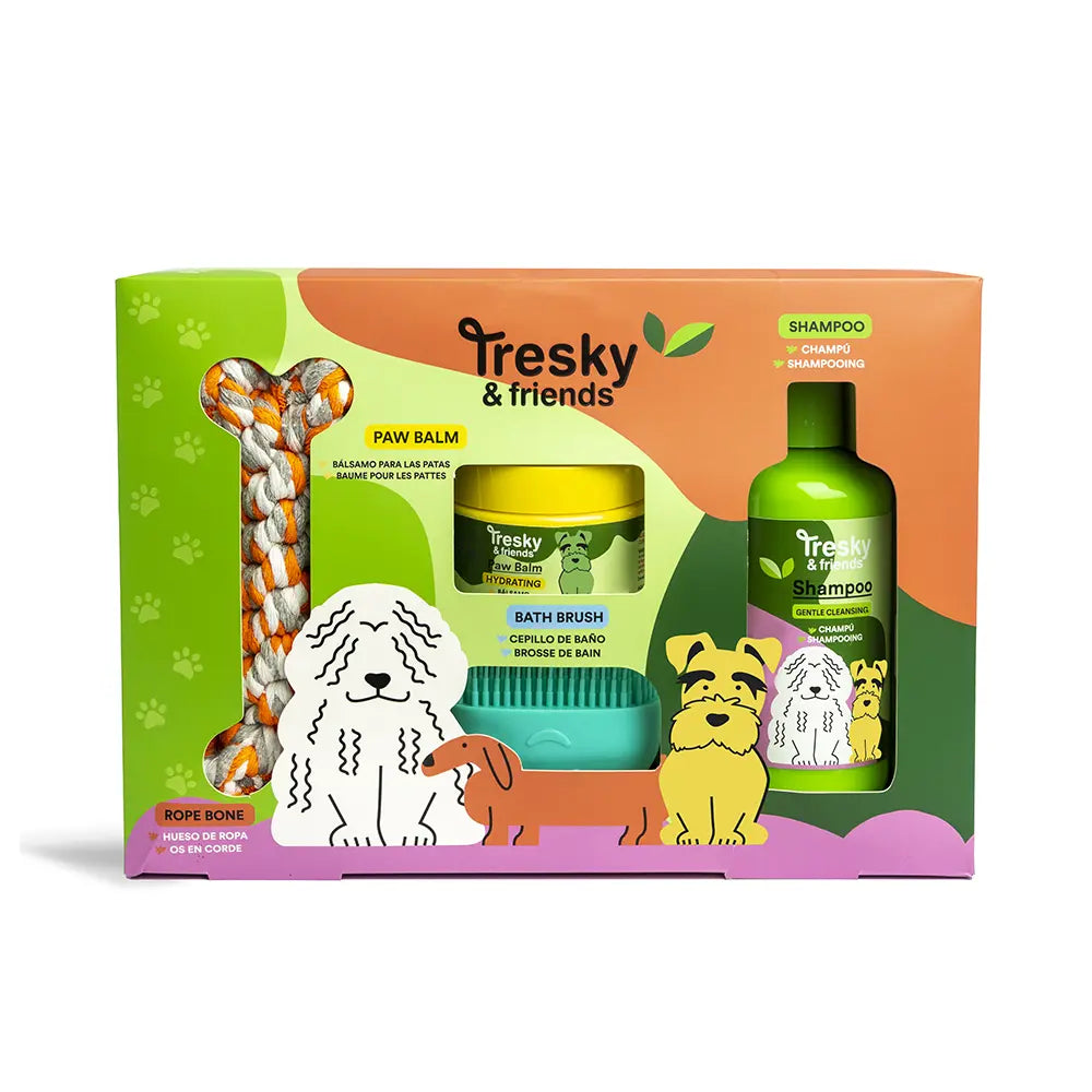 TRESKY & FRIENDS-CONJUNTO DE LIMPEZA PET 4 pcs.-DrShampoo - Perfumaria e Cosmética