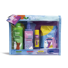 TRESKY & FRIENDS-KIT DE LIMPEZA PARA ANIMAIS 5 peças.-DrShampoo - Perfumaria e Cosmética