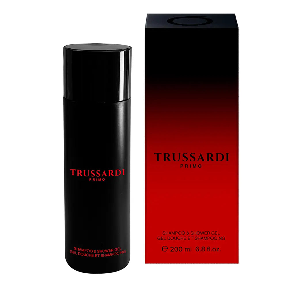 TRUSSARDI-PRIMO shampoo e gel de banho 200 ml-DrShampoo - Perfumaria e Cosmética