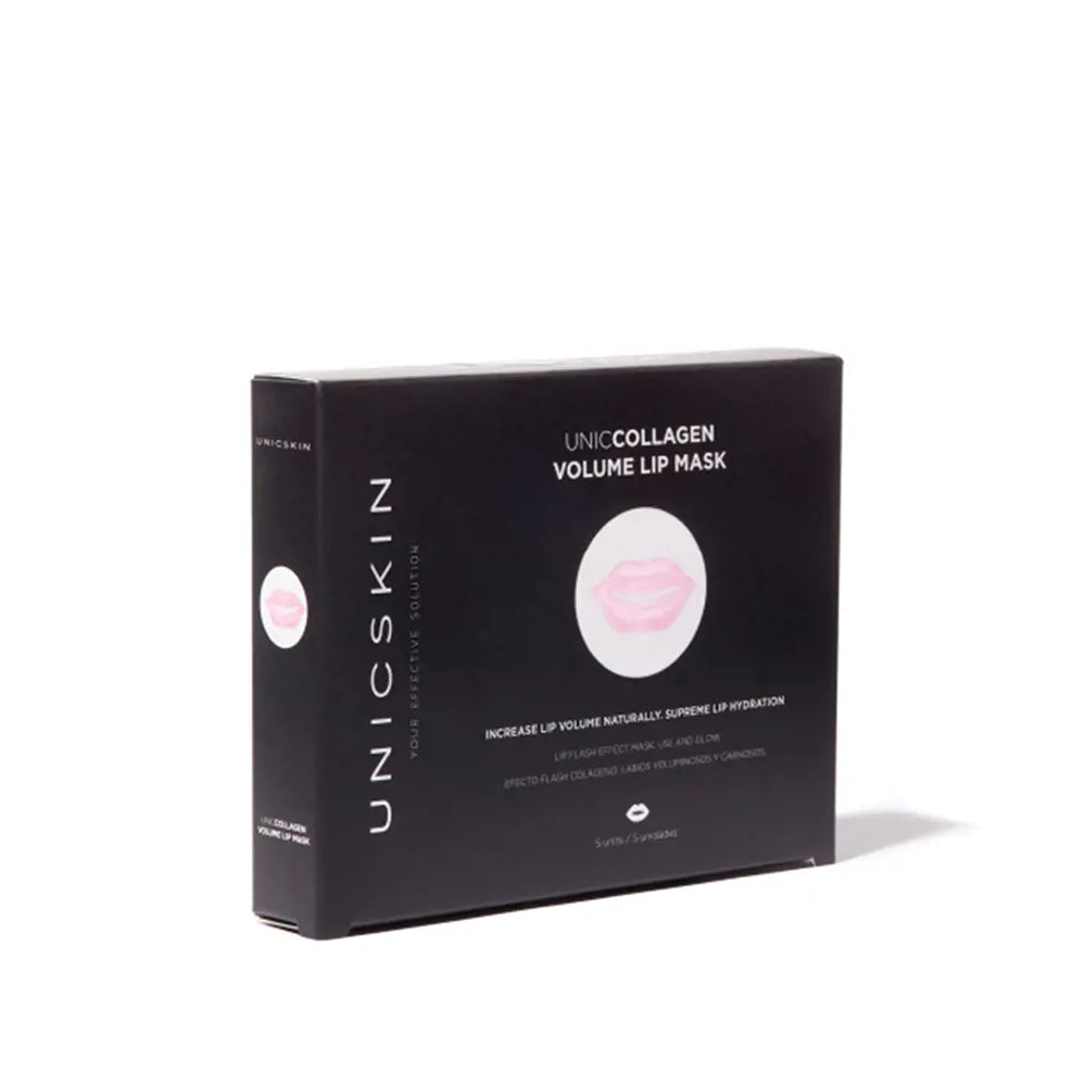UNICSKIN-Máscara para lábios UNICCOLLAGEN VOLUME LIP MASK, parches 5 x 1 ml.-DrShampoo - Perfumaria e Cosmética