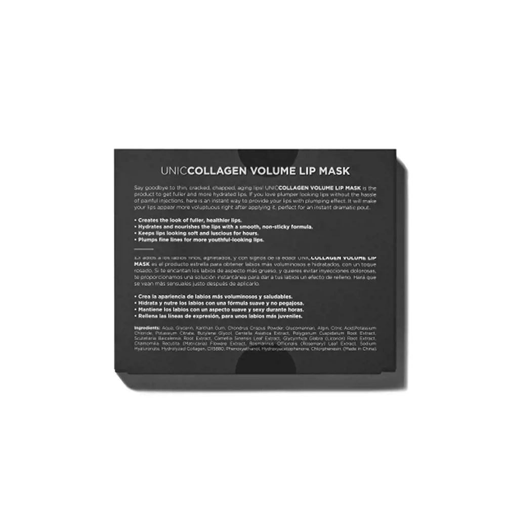 UNICSKIN-Máscara para lábios UNICCOLLAGEN VOLUME LIP MASK, parches 5 x 1 ml.-DrShampoo - Perfumaria e Cosmética
