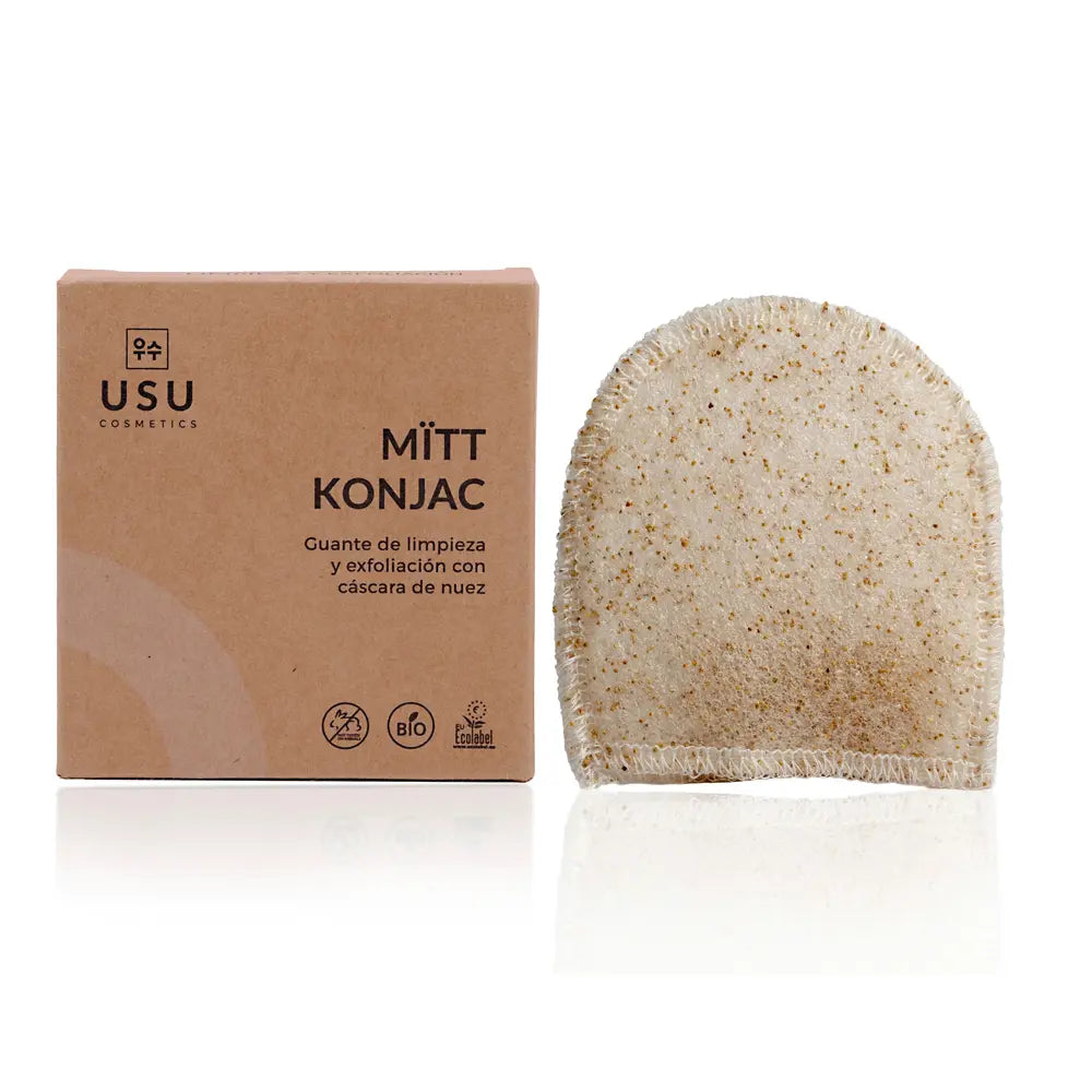 USU COSMETICS-Luva de limpeza e esfoliação facial MÏTT KONJAC 1 unidade.-DrShampoo - Perfumaria e Cosmética