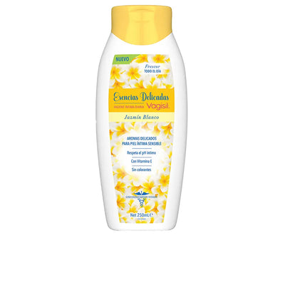 VAGISIL-DELICATE ESSENCES WHITE JASMIM higiene íntima diária 250 ml-DrShampoo - Perfumaria e Cosmética