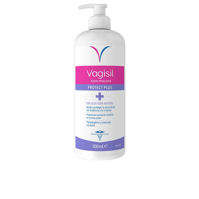 VAGISIL-PROTEC PLUS higiene íntima diária 500 ml-DrShampoo - Perfumaria e Cosmética