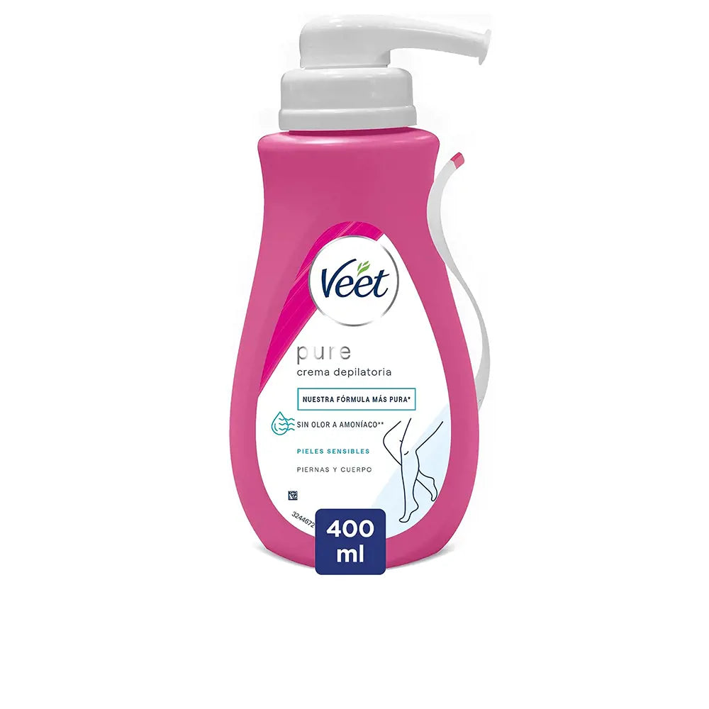 VEET-CREME DEPILATÓRIO PURE SHOWER para peles sensíveis 400 ml-DrShampoo - Perfumaria e Cosmética