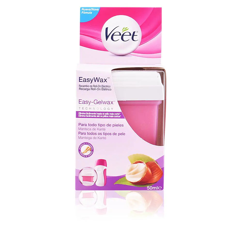 VEET-Recarga roll-on EASY WAX pernas/braços 50 ml-DrShampoo - Perfumaria e Cosmética