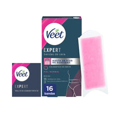 VEET-Tiras de cera depilatória para pele normal, 16 unidades.-DrShampoo - Perfumaria e Cosmética