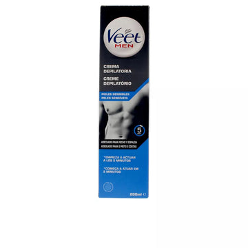VEET-VEET MEN creme depilatório gel pele sensível 200 ml-DrShampoo - Perfumaria e Cosmética Image principale du produit
