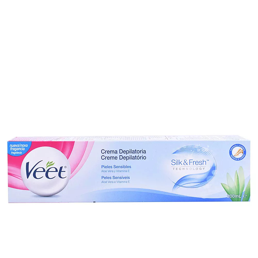 VEET-creme DEPILATÓRIA pele sensible 200 ml-DrShampoo - Perfumaria e Cosmética