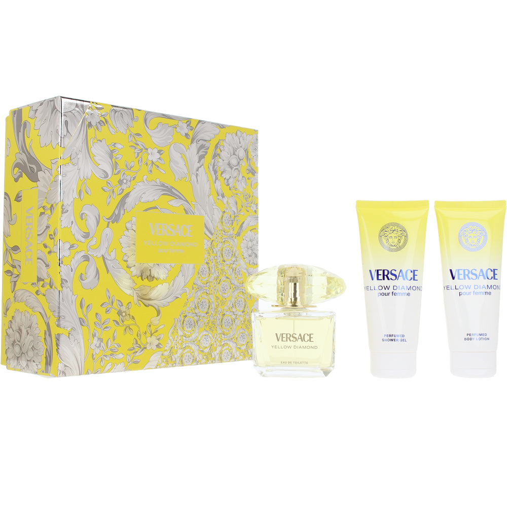 VERSACE-CAPA YELLOW DIAMOND 4 pcs.-DrShampoo - Perfumaria e Cosmética