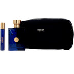 VERSACE-ESTOJO AZUL DYLAN 3 peças-DrShampoo - Perfumaria e Cosmética