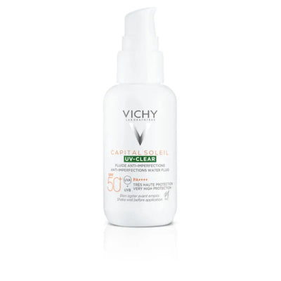 VICHY-CAPITAL SOLEIL FLUIDO ANTI-IMPERFEIÇÕES UV CLEAR FPS 50+ 40 ml-DrShampoo - Perfumaria e Cosmética