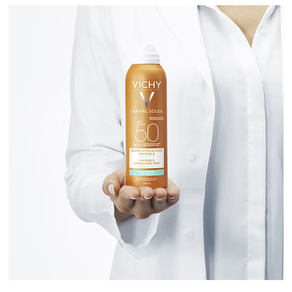 VICHY-CAPITAL SOLEIL Mist hidratante invisível SPF50 200 ml-DrShampoo - Perfumaria e Cosmética