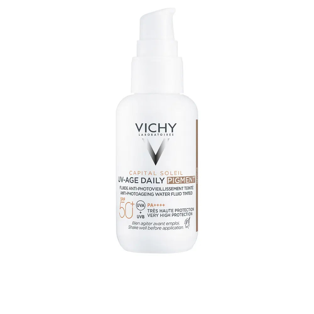 VICHY-CAPITAL SOLEIL UV AGE protetor solar diário fluido cor média FPS 50+ 40 ml-DrShampoo - Perfumaria e Cosmética Imagen principal del producto