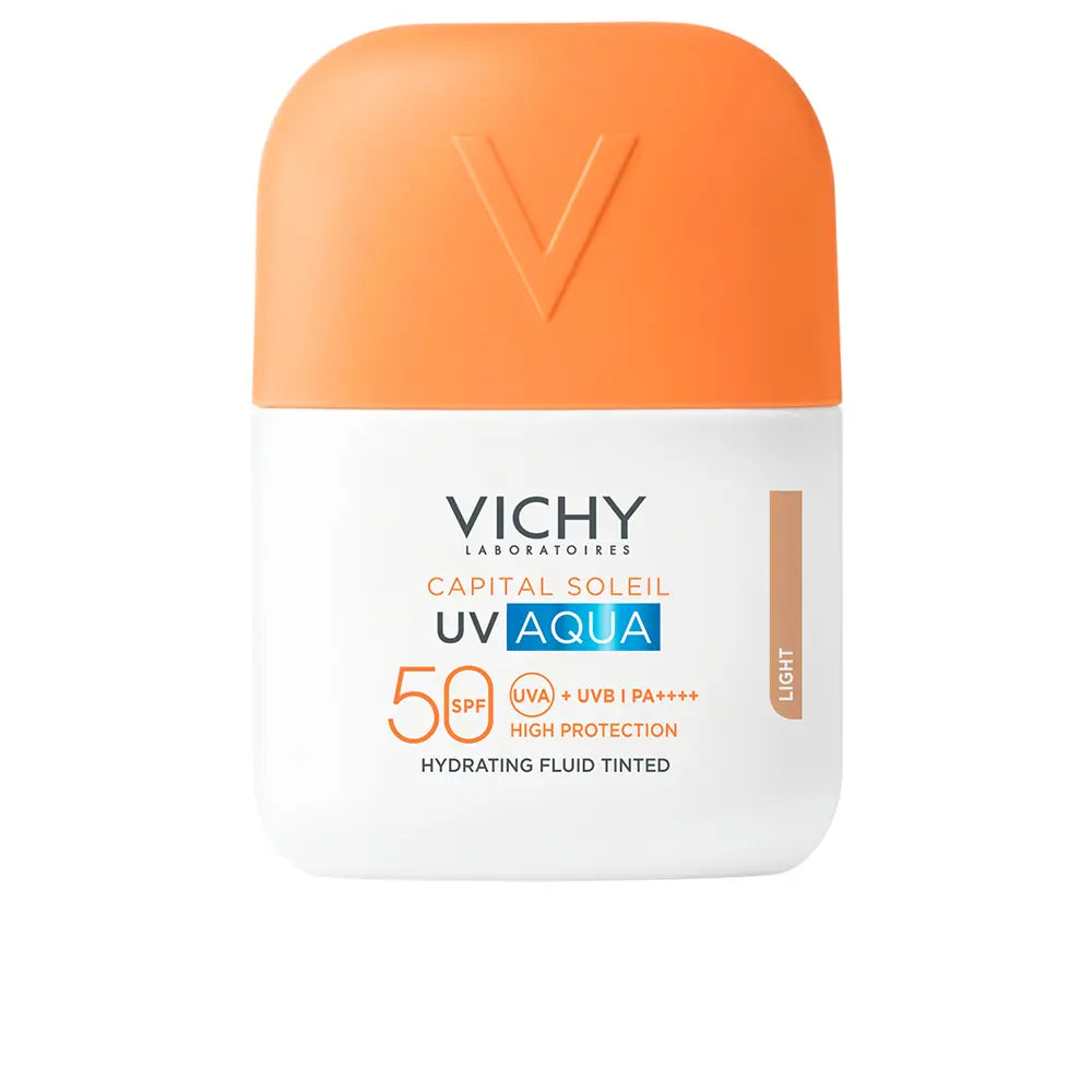 VICHY-CAPITAL SOLEIL UV AQUA fluido hidratante com cor FPS 50 #Light 50 ml-DrShampoo - Perfumaria e Cosmética Imagen principal del producto