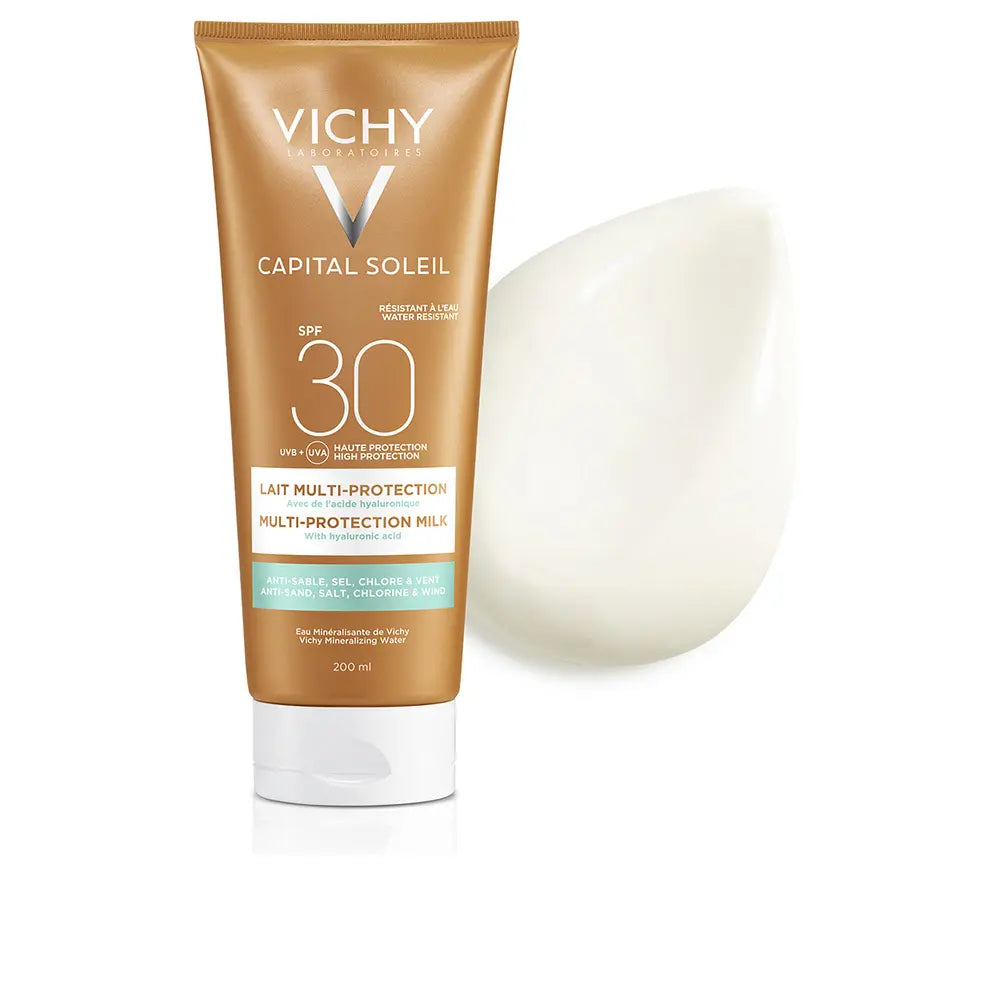 VICHY-CAPITAL SOLEIL leite multi-proteção FPS30 200 ml.-DrShampoo - Perfumaria e Cosmética