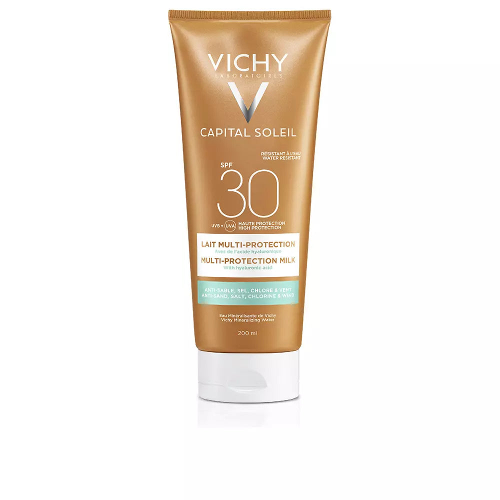 VICHY-CAPITAL SOLEIL leite multi-proteção FPS30 200 ml.-DrShampoo - Perfumaria e Cosmética