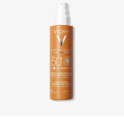 VICHY-CAPITAL SOLEIL spray aceite invisible cell protect SPF50 200 ml-DrShampoo - Perfumaria e Cosmética