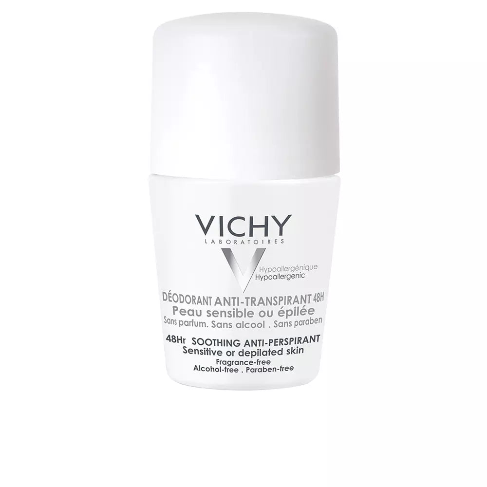 VICHY-DEO antitranspirante pele sensível 48h roll-on 50 ml-DrShampoo - Perfumaria e Cosmética