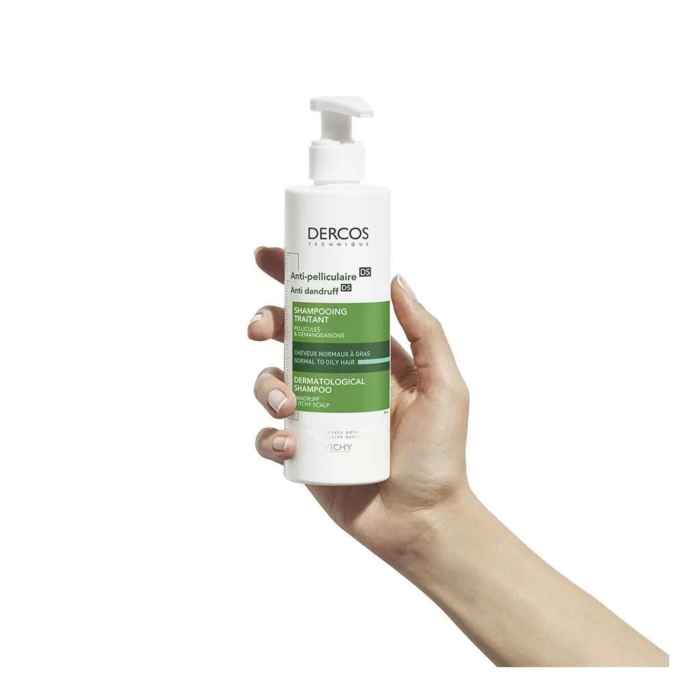 VICHY-DERCOS anti-pelicularis gras champô de tratamento 390 ml-DrShampoo - Perfumaria e Cosmética