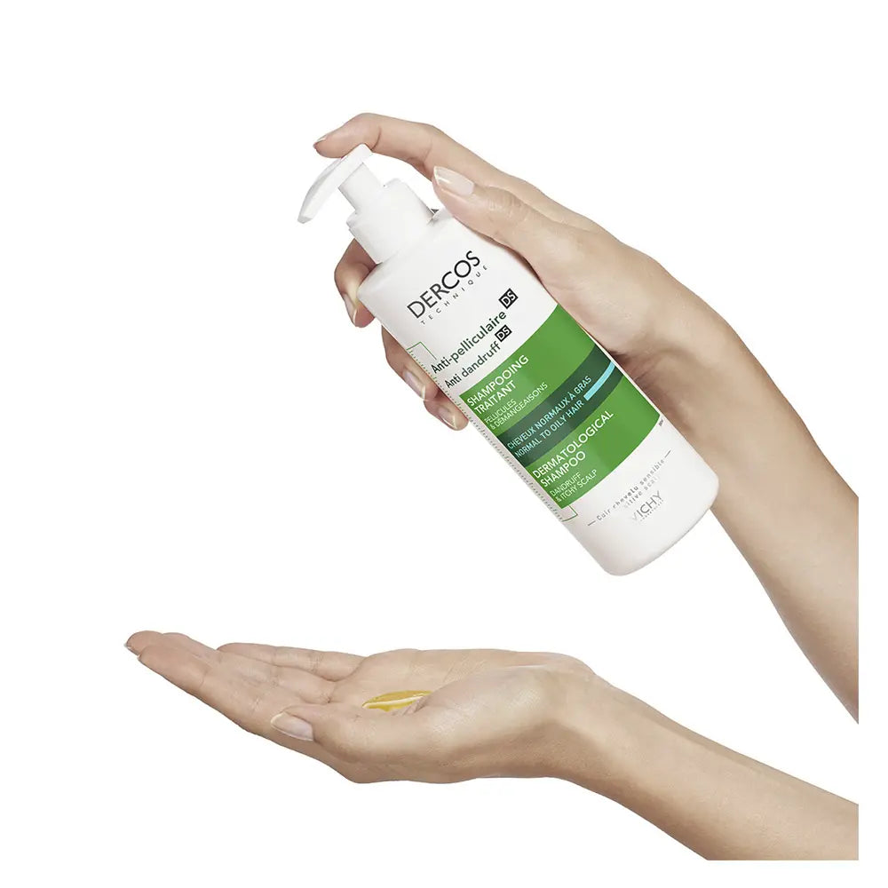 VICHY-DERCOS anti-pelicularis gras champô de tratamento 390 ml-DrShampoo - Perfumaria e Cosmética