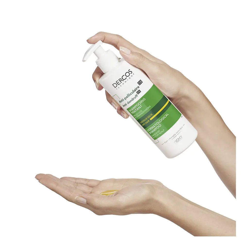 VICHY-DERCOS champô de tratamento seco anti-caspa 400 ml-DrShampoo - Perfumaria e Cosmética
