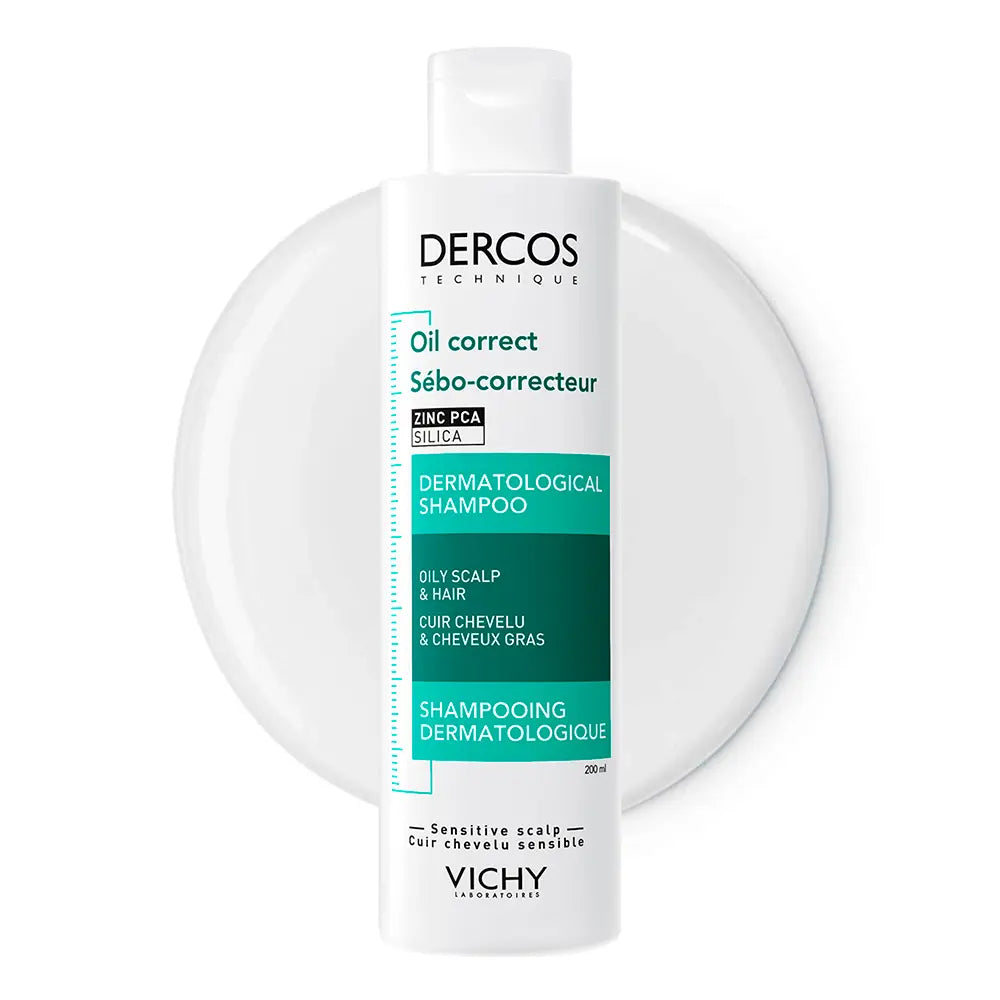 VICHY-DERCOS shampoo controle de sebo para cabelos oleosos 200 ml-DrShampoo - Perfumaria e Cosmética