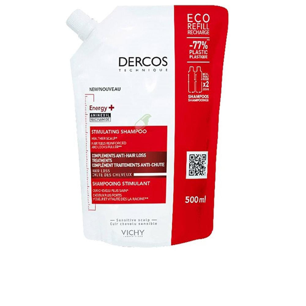 VICHY-DERCOS stimulating shampoo ecorefill 500 ml-DrShampoo - Perfumaria e Cosmética