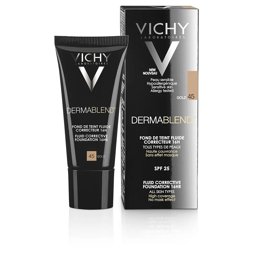VICHY-DERMABLEND corretivo fond de tint SPF35 45 gold 30 ml-DrShampoo - Perfumaria e Cosmética