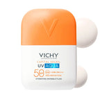 VICHY-Fluido hidratante invisível CAPITAL SOLEIL UV AQUA FPS50 50 ml-DrShampoo - Perfumaria e Cosmética