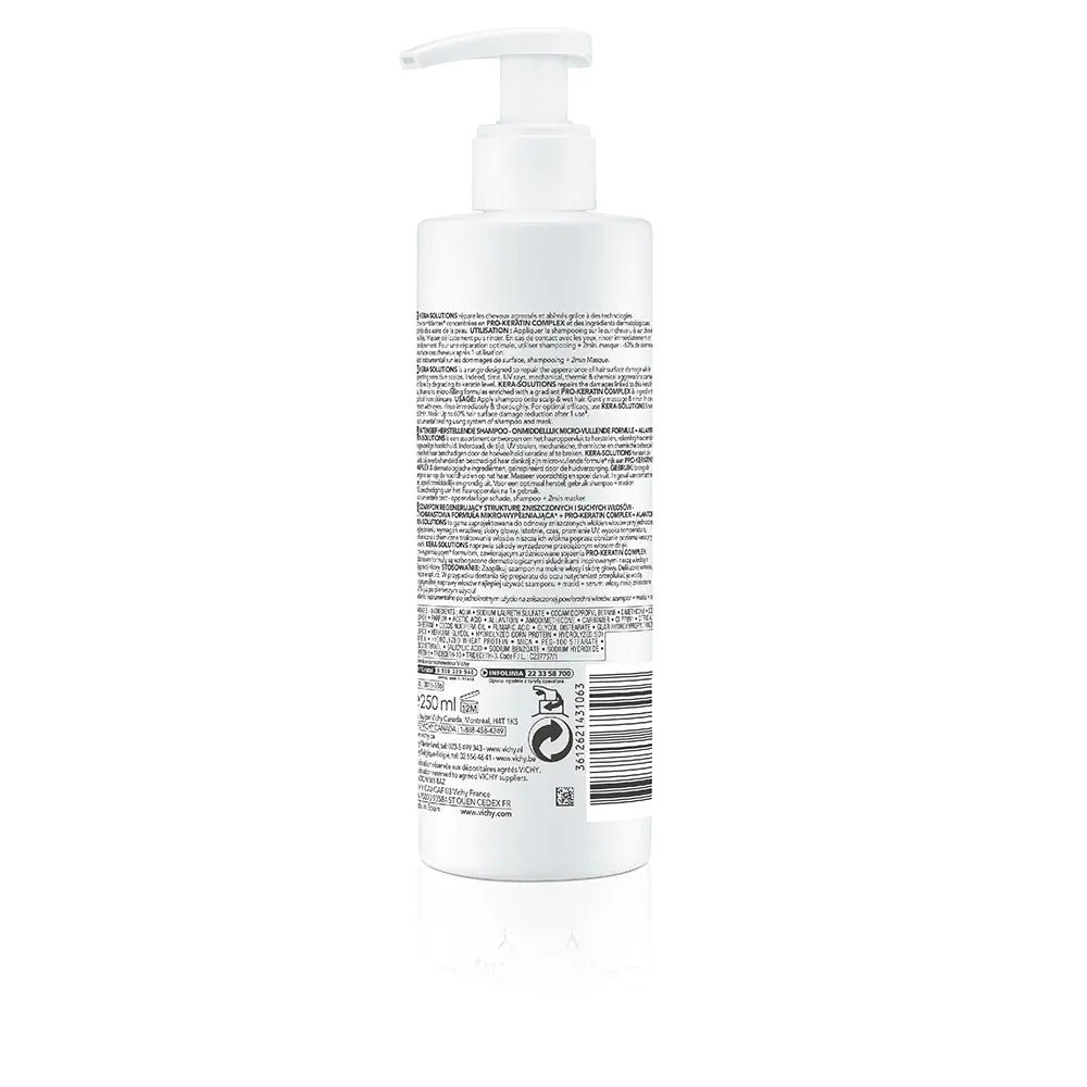 VICHY-KERA-SOLUTIONS shampoo reconstrutor 250 ml.-DrShampoo - Perfumaria e Cosmética