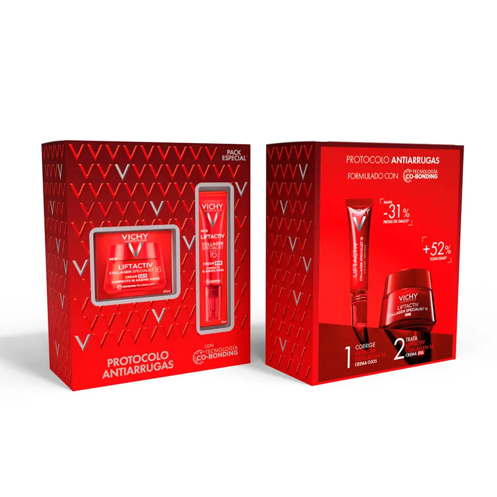 VICHY-LIFTACTIV COLLAGEN SPECIALIST 16 PROTOCOLO ANTI-RUGAS - CONJUNTO DE 2 UNIDADES-DrShampoo - Perfumaria e Cosmética
