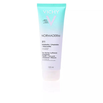 VICHY-NORMADERM máscara esfoliante nettoyant 3 em 1 125 ml-DrShampoo - Perfumaria e Cosmética Imagem principal do produto
