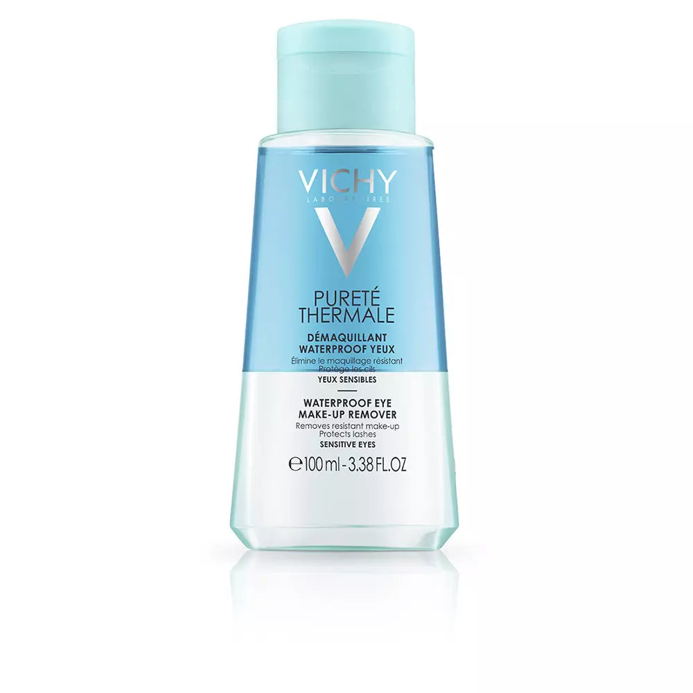 VICHY-PURETÉ THERMALE demaquilante a prova d'água yeux sensibles 100ml-DrShampoo - Perfumaria e Cosmética