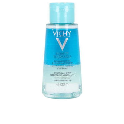 VICHY-PURETÉ THERMALE demaquilante a prova d'água yeux sensibles 100ml-DrShampoo - Perfumaria e Cosmética
