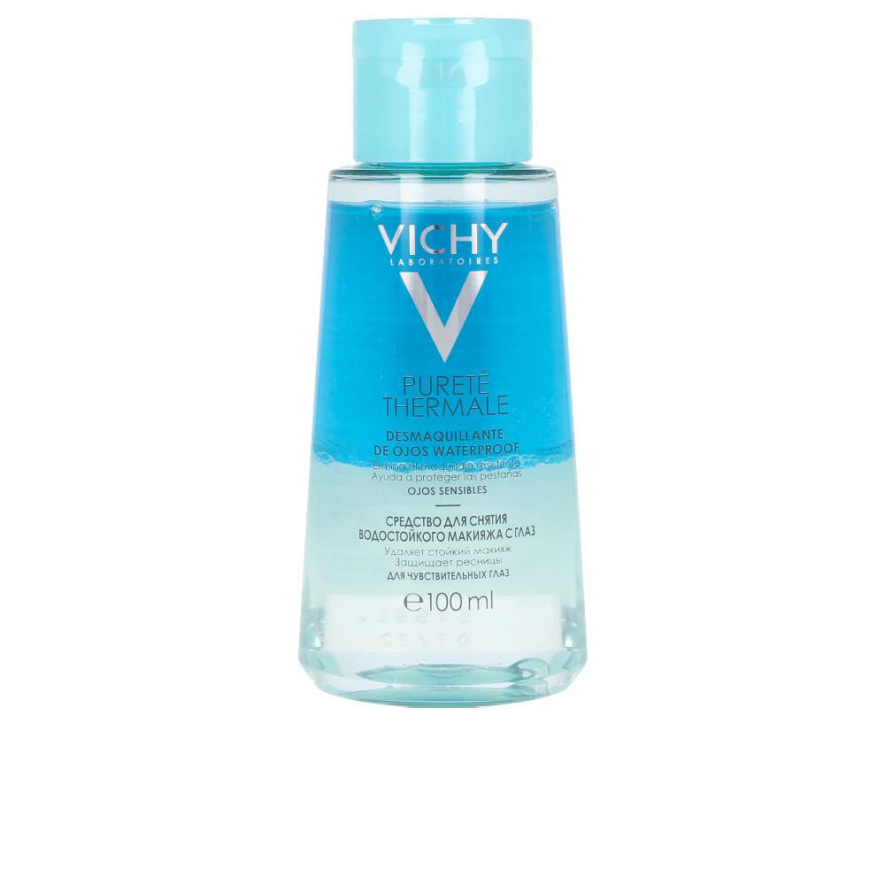 VICHY-PURETÉ THERMALE demaquilante a prova d'água yeux sensibles 100ml-DrShampoo - Perfumaria e Cosmética