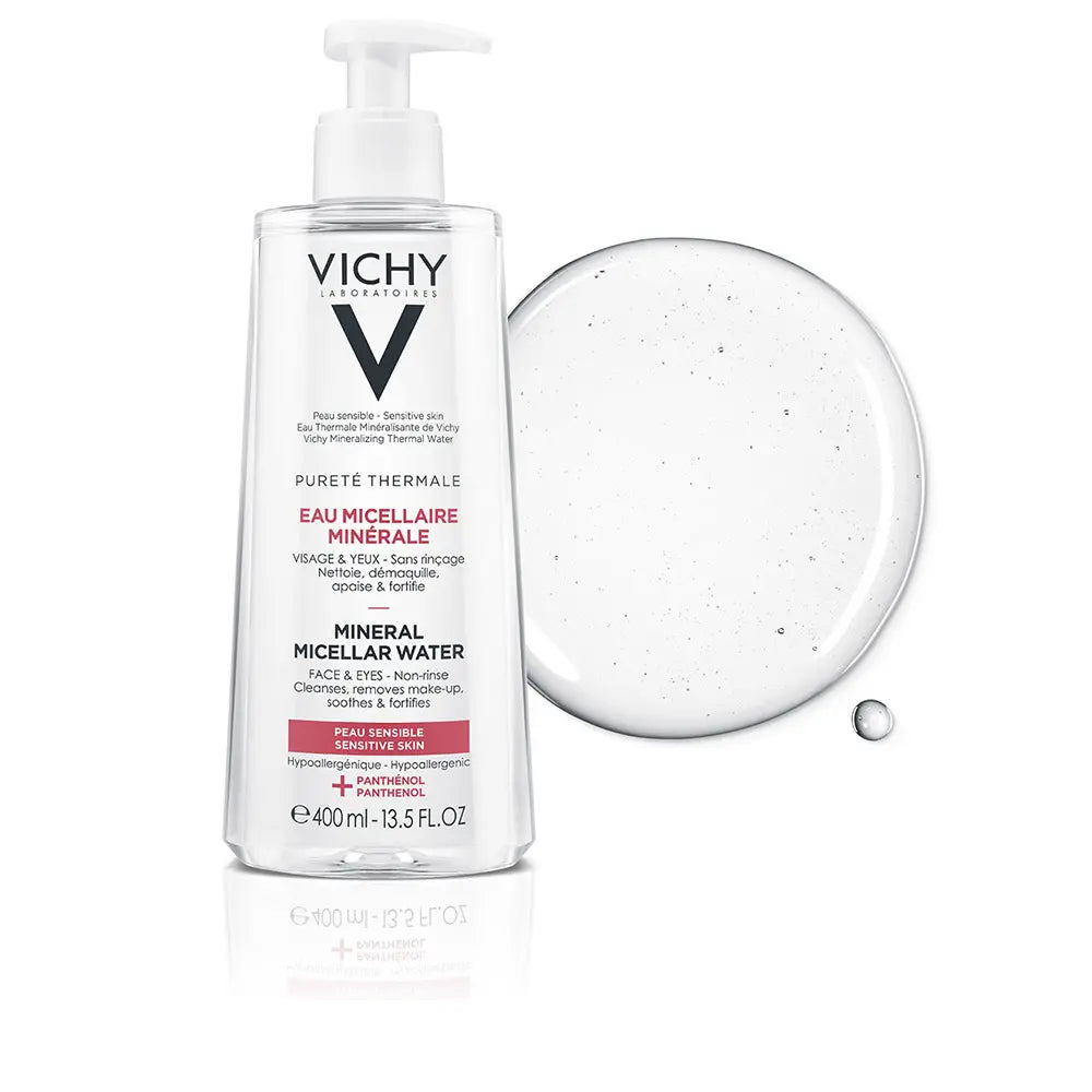VICHY-PURETÉ THERMALE solução micellaire apaisante 400 ml-DrShampoo - Perfumaria e Cosmética