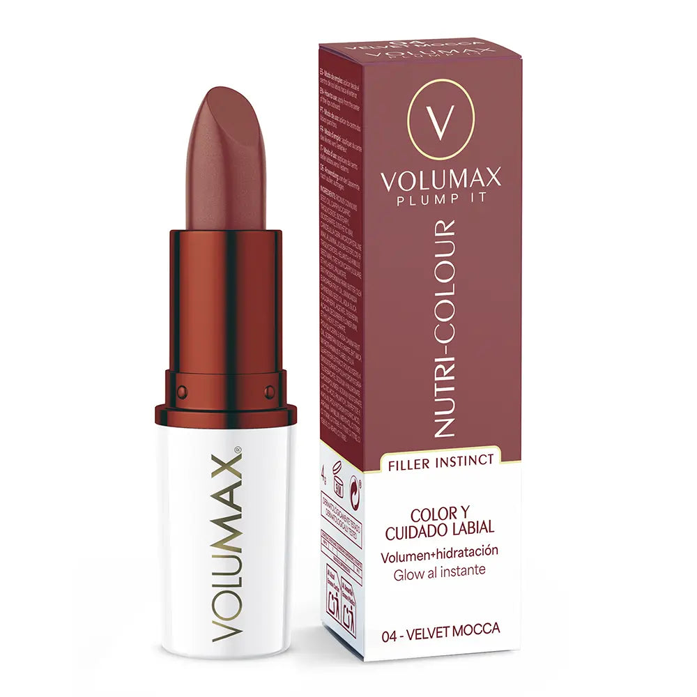 VOLUMAX-PLUMP IT NUTRI-COLOUR tratamento labial antienvelhecimento #04-Velvet Mocca 4 g-DrShampoo - Perfumaria e Cosmética