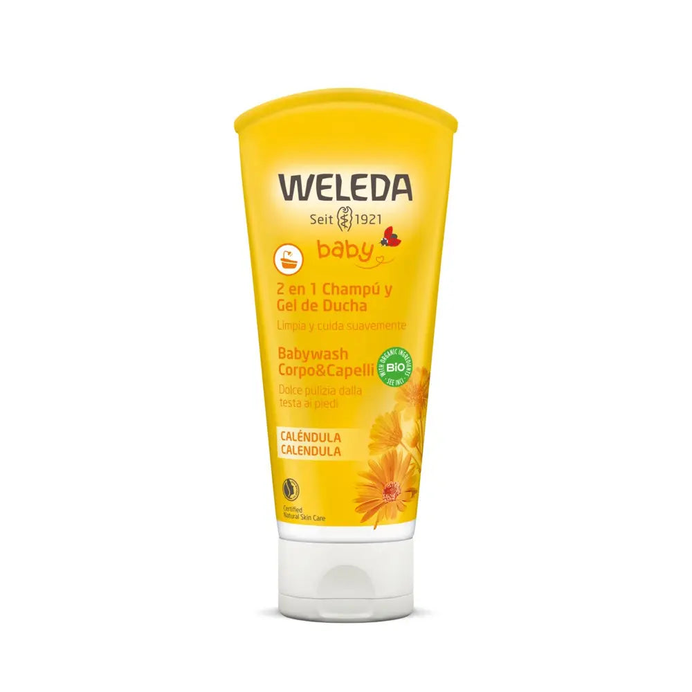 WELEDA-BABY calêndula shampoo e gel de banho 200 ml-DrShampoo - Perfumaria e Cosmética