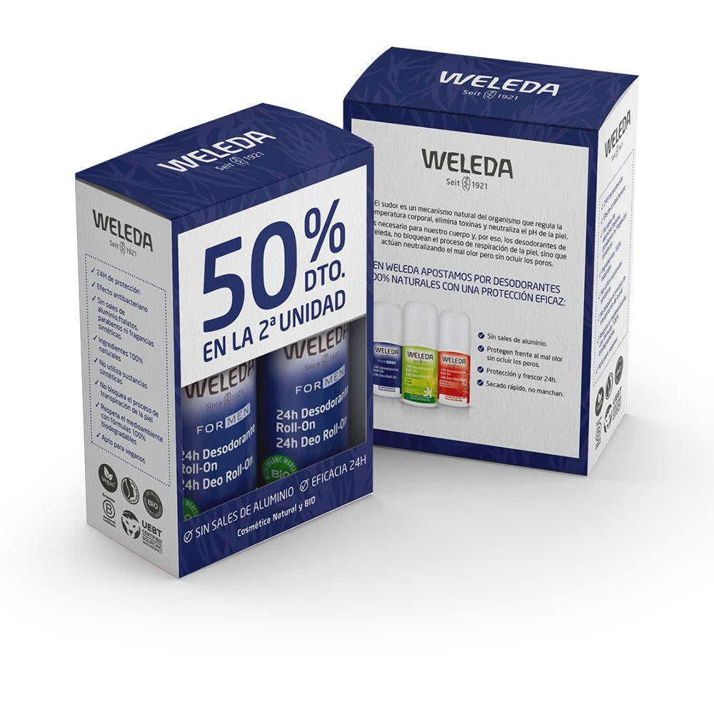 WELEDA-FOR MEN 24H roll-on deodorant pack 2 x 50 ml-DrShampoo - Perfumaria e Cosmética