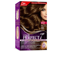 WELLA COLOR PERFECT 7-WELLA COLOR PERFECT 7 100 cobertura de cinza 4 77 marrom aveludado-DrShampoo - Perfumaria e Cosmética