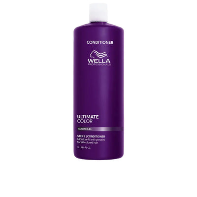 WELLA PROFESSIONALS-CONDICIONADOR HIDRATANTE ANTIPOROSIDADE PARA CABELOS COLORIDOS ULTIMATE COLOR vibrante 1000 ml.-DrShampoo - Perfumaria e Cosmética