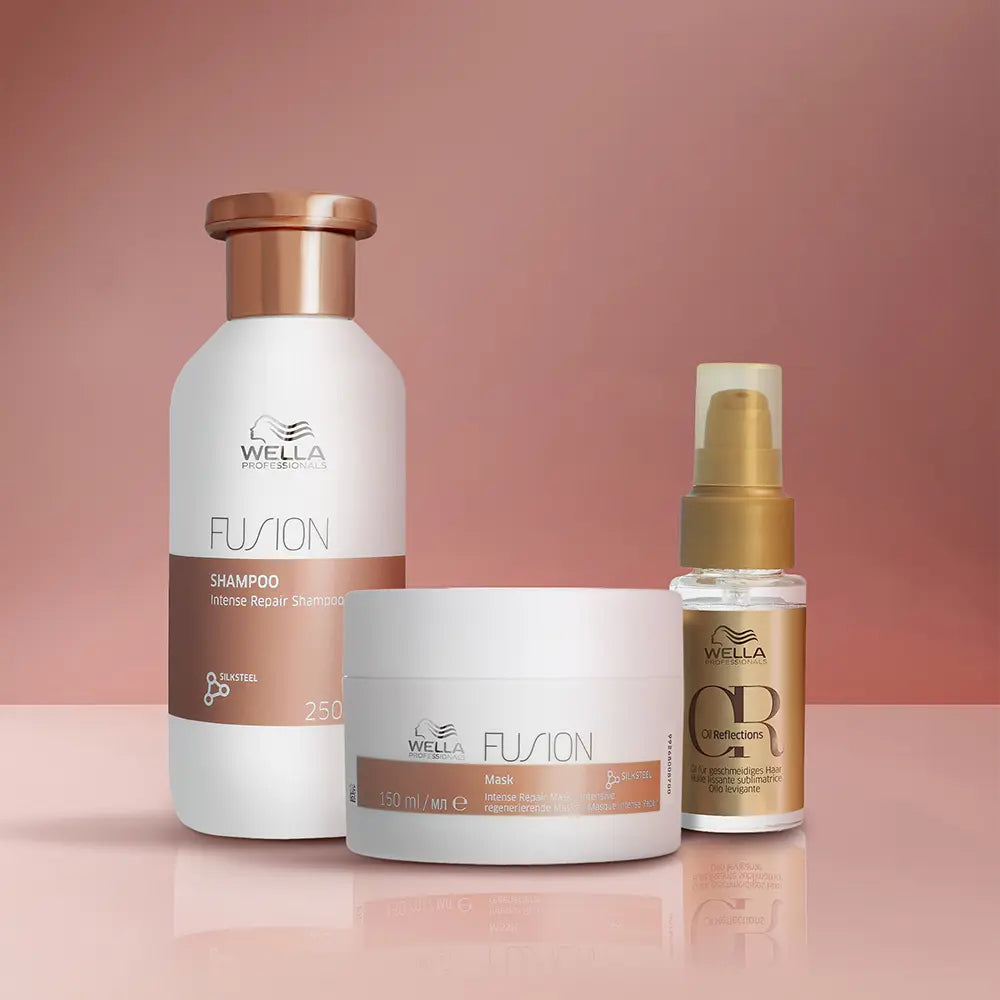 WELLA PROFESSIONALS-FUSION Pacote de Reparação Intensa 3 pcs.-DrShampoo - Perfumaria e Cosmética