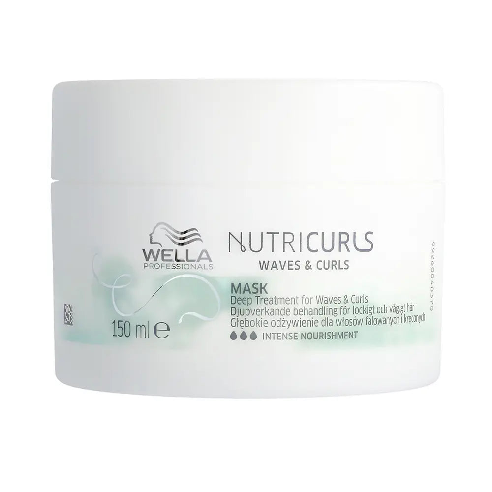 WELLA PROFESSIONALS-Máscara Capilar NUTRICURLS para Cachos e Ondas 150 ml.-DrShampoo - Perfumaria e Cosmética