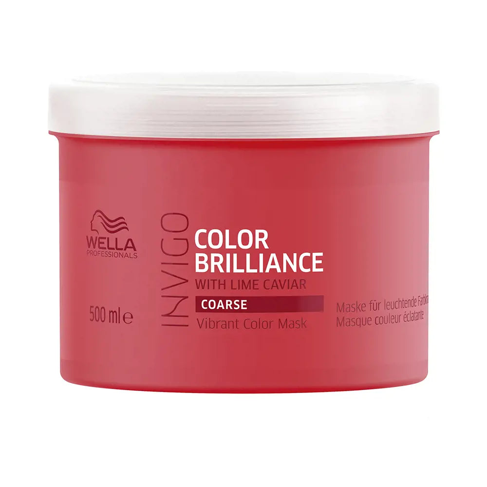 WELLA PROFESSIONALS-Máscara INVIGO COLOR BRILLIANCE para cabelo grosso 500 ml.-DrShampoo - Perfumaria e Cosmética