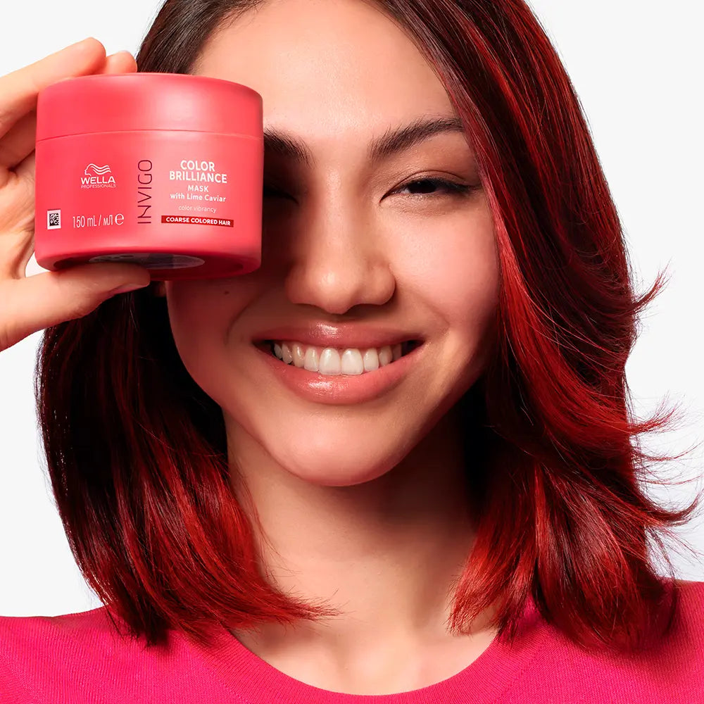 WELLA PROFESSIONALS-Máscara INVIGO COLOR BRILLIANCE para cabelos grossos 150 ml.-DrShampoo - Perfumaria e Cosmética