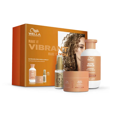 WELLA PROFESSIONALS-Pacote de Nutrição Profunda NUTRI-ENRICH 3 pcs.-DrShampoo - Perfumaria e Cosmética