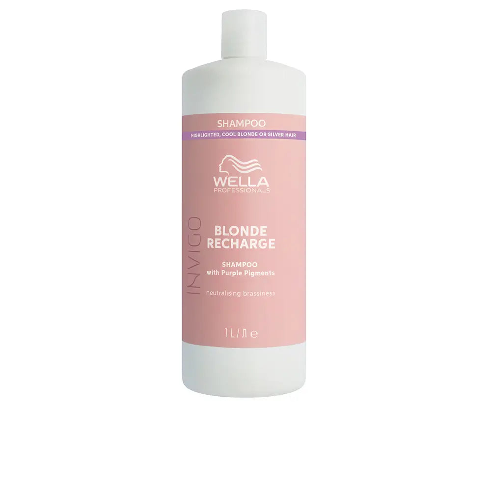 WELLA PROFESSIONALS-SHAMPOO DESREFRESCANTE DE COR RECARREGAMENTO BLONDE INVIGO 1000 ml-DrShampoo - Perfumaria e Cosmética