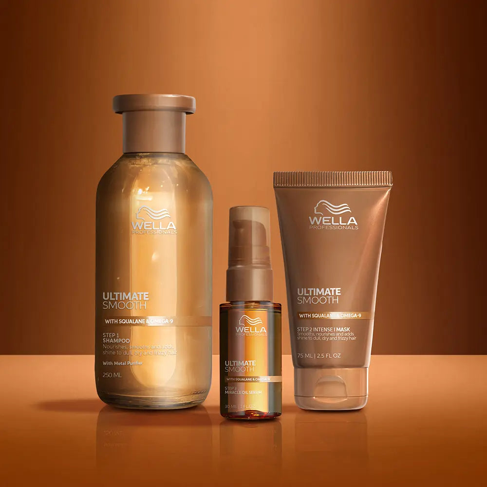 WELLA PROFESSIONALS-ULTIMATE SMOOTH CASE 3 peças.-DrShampoo - Perfumaria e Cosmética